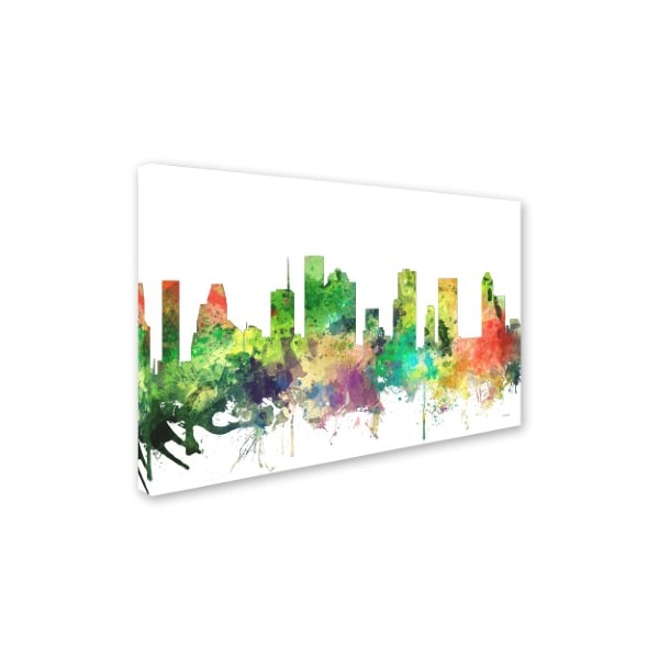 Marlene Watson 'Houston Texas Skyline SP' Canvas Art,16x24